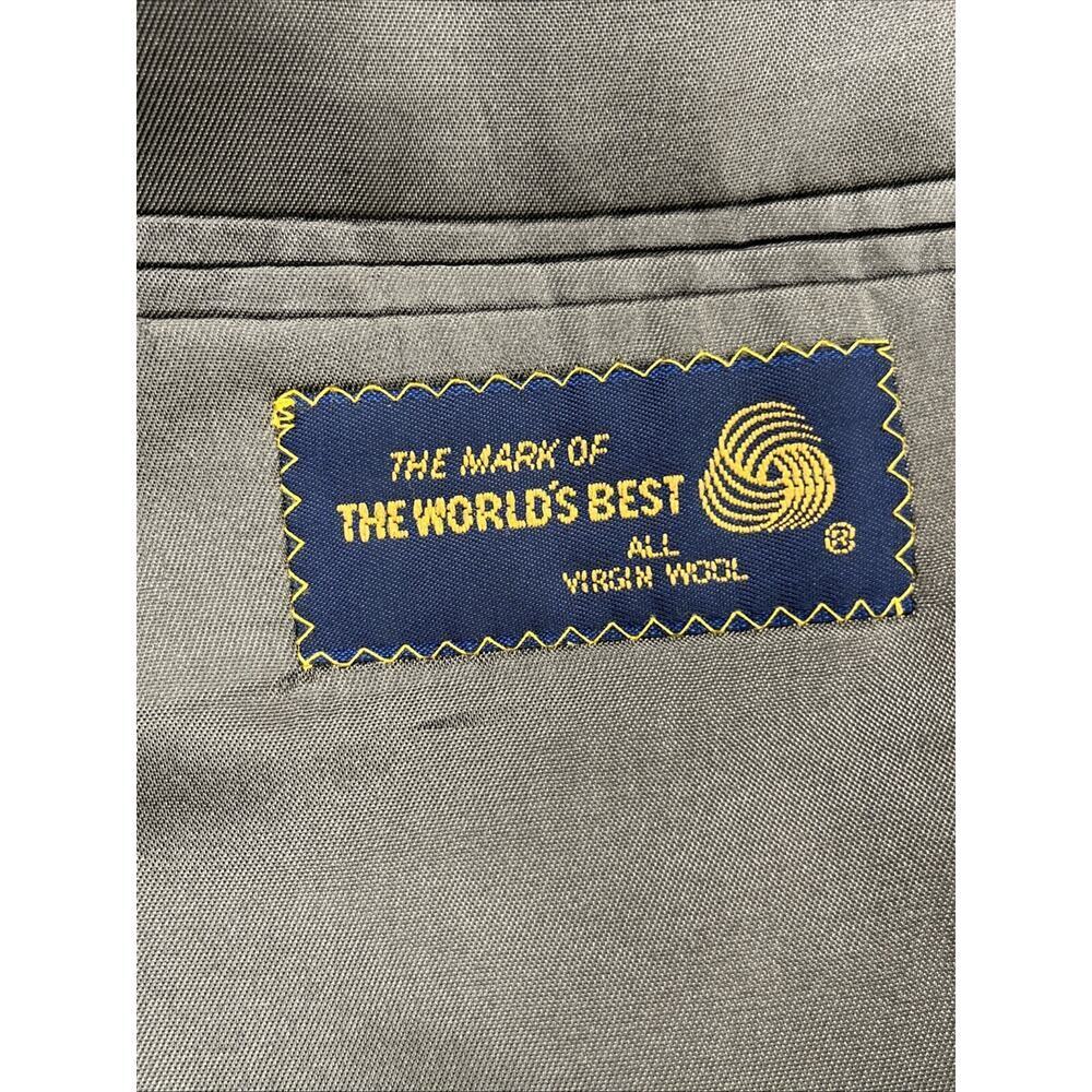 VTG Ralph Lauren Polo University Club Wool Herringbone Blazer Sz 42L USA Made - Picture 8 of 16